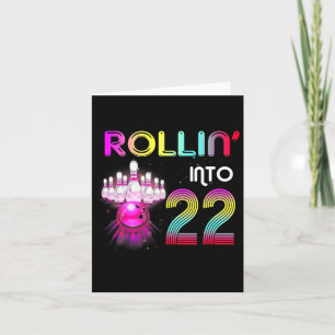 ロールイン22ボーリング誕生会22nd誕生日 カード