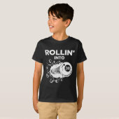 ロールイン38ビリヤード38誕生日フレーミングビル Tシャツ (正面フル)
