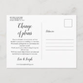 ロールウィズイット フォト 変更する 日付 保存する 日付 案内ポストカード (裏面)