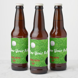 ロールゴルフ愛好家のお祝いパーティーを遅らせる ビールラベル