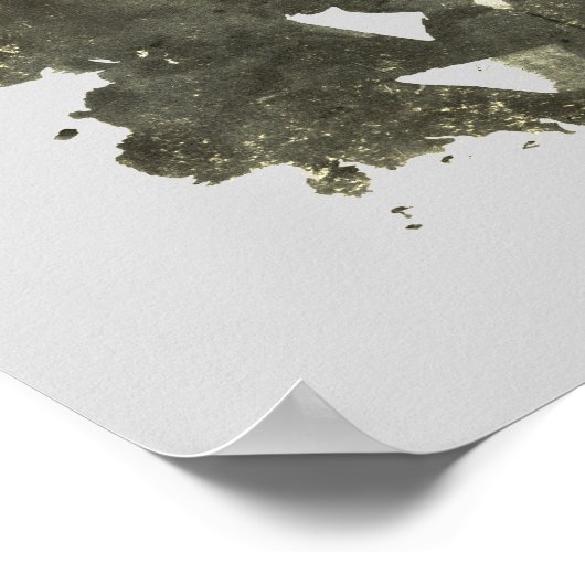 ロールシャッハ・インクブロットテストの楽しいアート ポスター (角)