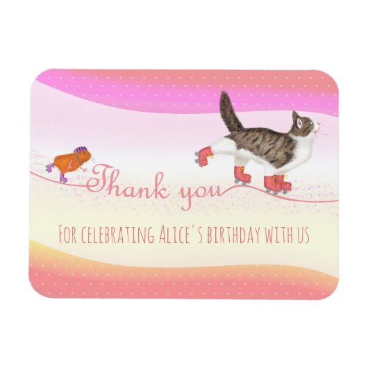 ロールスケートのペットのパーティーは磁石に有利 マグネット (横)