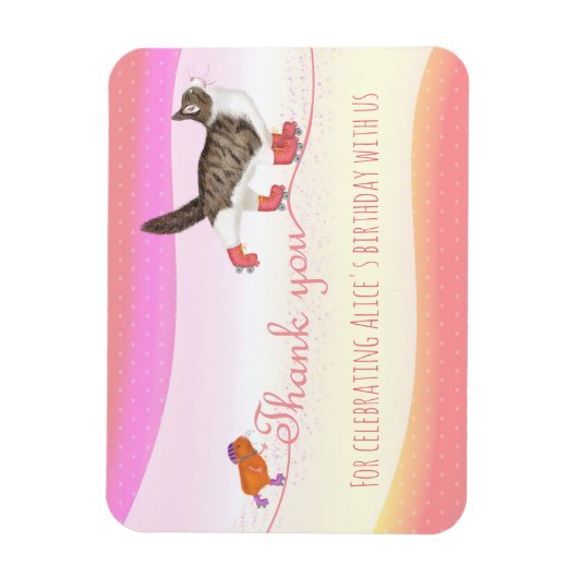 ロールスケートのペットのパーティーは磁石に有利 マグネット (縦)