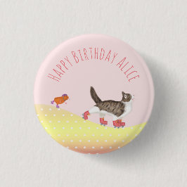 ロールスケートのペットのパーティー特典バッジ 缶バッジ