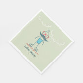 ロールスケートの人 スタンダードランチョンナプキン (角)