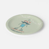 ロールスケートの人 ペーパープレート (アングル)