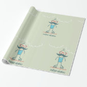 ロールスケートの人 ラッピングペーパー (アンロールド)