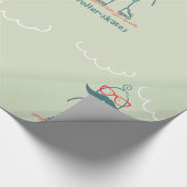 ロールスケートの人 ラッピングペーパー