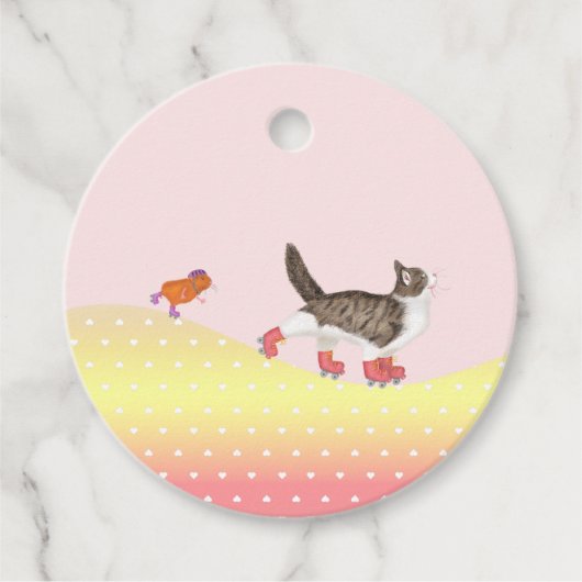 ロールスケートペットパーティーバッグラベル フェイバータグ (正面)