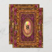 ロールハビクトリアンストのテーブル番号カード ポストカード (正面/裏面)