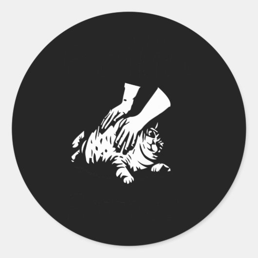 ロールファティおもしろいネコミーム ラウンドシール (正面)