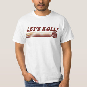 ロールプレイング・ゲームのサイコロを転がろう Tシャツ