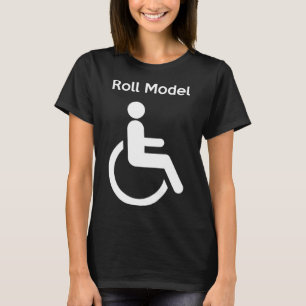 ロールモデルのハンディキャップ無効 Tシャツ