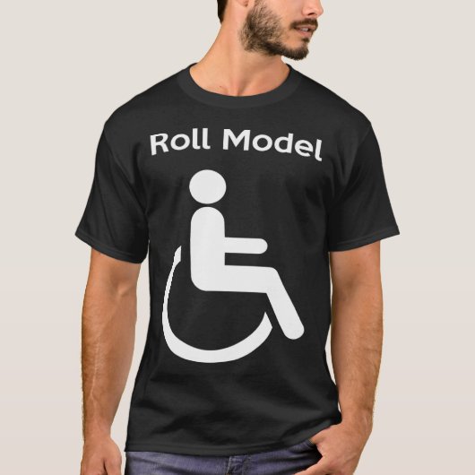 ロールモデルのハンディキャップ無効 Tシャツ (正面)