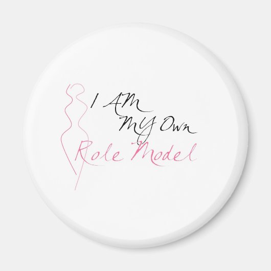 ロールモデルの白 マグネット (正面)