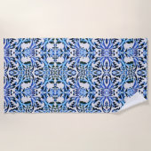 ロール紙（青） ビーチタオル (正面)