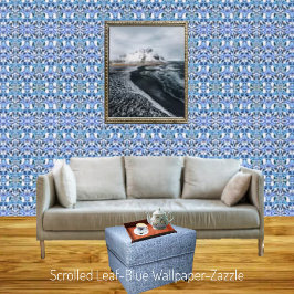 ロール紙 – 青 壁紙