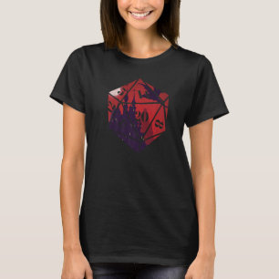 ロール遊のゲームRPGサイコロとドラゴンロールプレイ Tシャツ