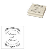 ローレエレガントルのカップル名結婚の差出人住所 ラバースタンプ (押印)