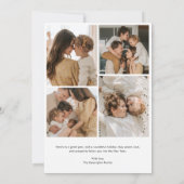 ローレエレガントルアーチフォトホリデーカード 招待状 (裏面)