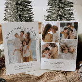 ローレエレガントルアーチフォトホリデーカード 招待状