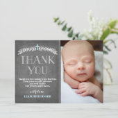 ローレエレガントルスブルー |洗礼写真ありがとう サンキューカード (スタンド正面)