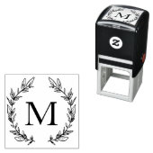 ローレエレガントルモノグラムモダンタイポグラフィミニマル セルフインキングスタンプ (インサイチュ)