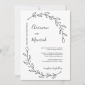 ローレエレガントルリース結婚ズ 招待状 (正面)