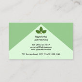 ローレエレガントル葉オンライトグリーン 名刺 (裏面)