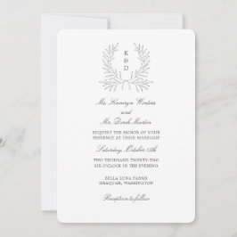 ローレミニマルルフォーマル結婚式招待状K310 セーブザデート