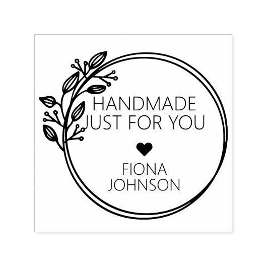 ローレモダンルの円形の手作りはあなたのために セルフインキングスタンプ (デザイン)