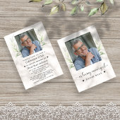 ローレルお祝い生涯写真葬儀記念 招待状