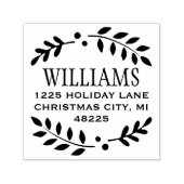 ローレルエレガントリースホリデー差出人住所 セルフインキングスタンプ (デザイン)