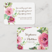 ローレルオリーブリーフ結婚リースのWebサイトカード エンクロージャーカード (正面/裏面)