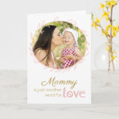 ローレルカスタムリースフォトマザーズデイカード カード (黄色い花)