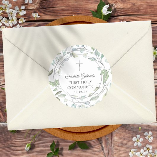 ローレルガーランドシルバーファースト聖餐式 ラウンドシール