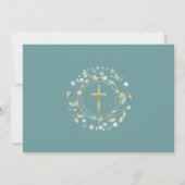 ローレルガーランド初の聖餐式の写真 サンキューカード (裏面)