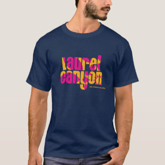 ローレルキャニオン サイケデリック フラワー ピンク Tシャツ
