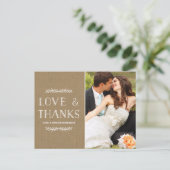 ローレルクラフト紙 | 写真ありがとう ポストカード (スタンド正面)