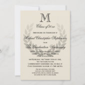 ローレルクレストモノグラムクラシック大学卒業I 招待状 (正面)