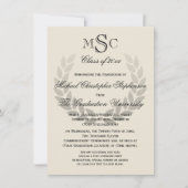 ローレルクレストモノグラムクラシック大学卒業I 招待状 (正面)