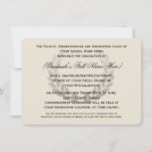 ローレルクレスト伝統的カレッジ卒業 招待状 (裏面)