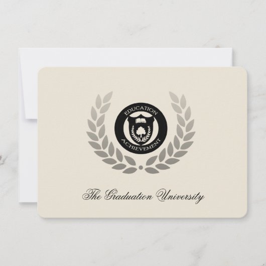 ローレルクレスト伝統的カレッジ卒業 招待状 (正面)