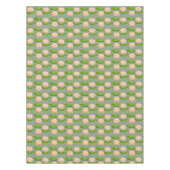 ローレルグリーンのピンクの蓮の花とリリーパッド テーブルクロス (正面)