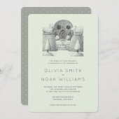 ローレルグリーントピアリー庭園の結婚式招待状 招待状 (正面/裏面)