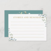 ローレルグリーンリーフローラガーランドメモリーズ ノートカード (正面/裏面)