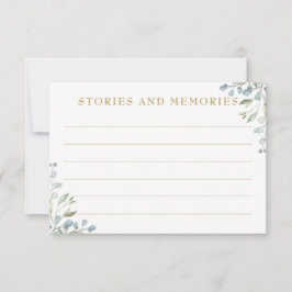 ローレルグリーンリーフローラガーランドメモリーズ ノートカード