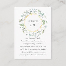 ローレルグリーンリー結婚ガーランド プレイスカード