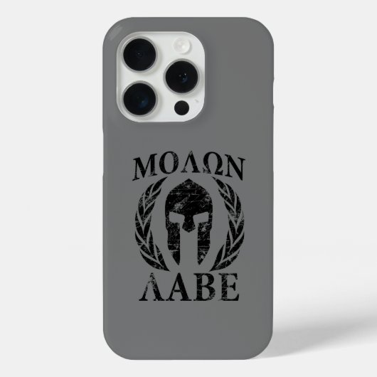 ローレルズのモロン・ラベ・スパルタン戦士の仮面 Case-Mate iPhoneケース (裏面)