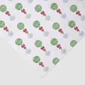 ローレルトピアリーツリーツイストステムレッドボウ 薄葉紙 (詳細)